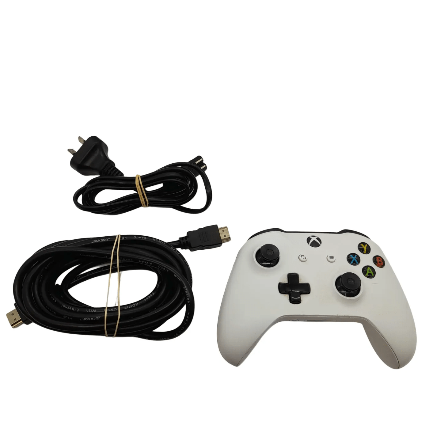 Microsoft 1681 Xbox One S 1TB Console + Controller *Missing Joycon Rubbers* + Power +HDMI (WL 1350903)