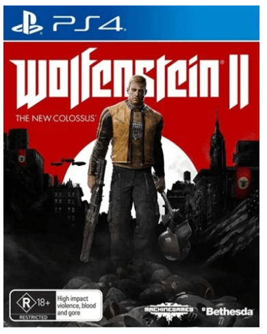 Wolfenstein 2 Playstation 4 Game – Very Good With Manual