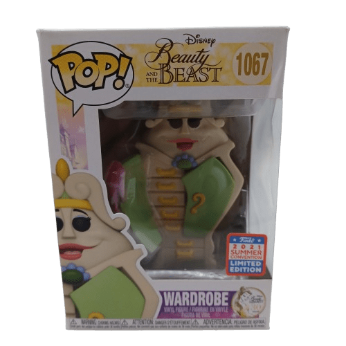 Funko Pop! Vinyl Beauty + The Beast 30th Anniversary #1067 Wardrobe 2021 Ltd Ed, Good Condition With Box, Light Corner Damage At Top (LE 1351778)