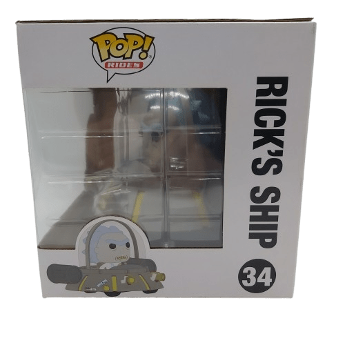 Rick And Morty: Rick’s Ship #34 Pop Rides Funko Figurine Good Condition In Box (CP-1353366)