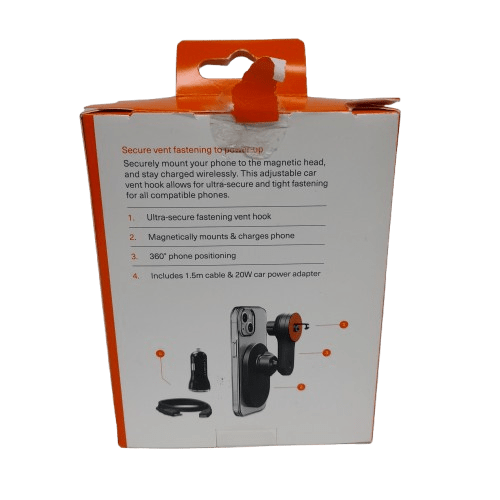 Cygnett MagHold Magnetic Vent-Mount Wireless Car Charger in Box Like New (JN)