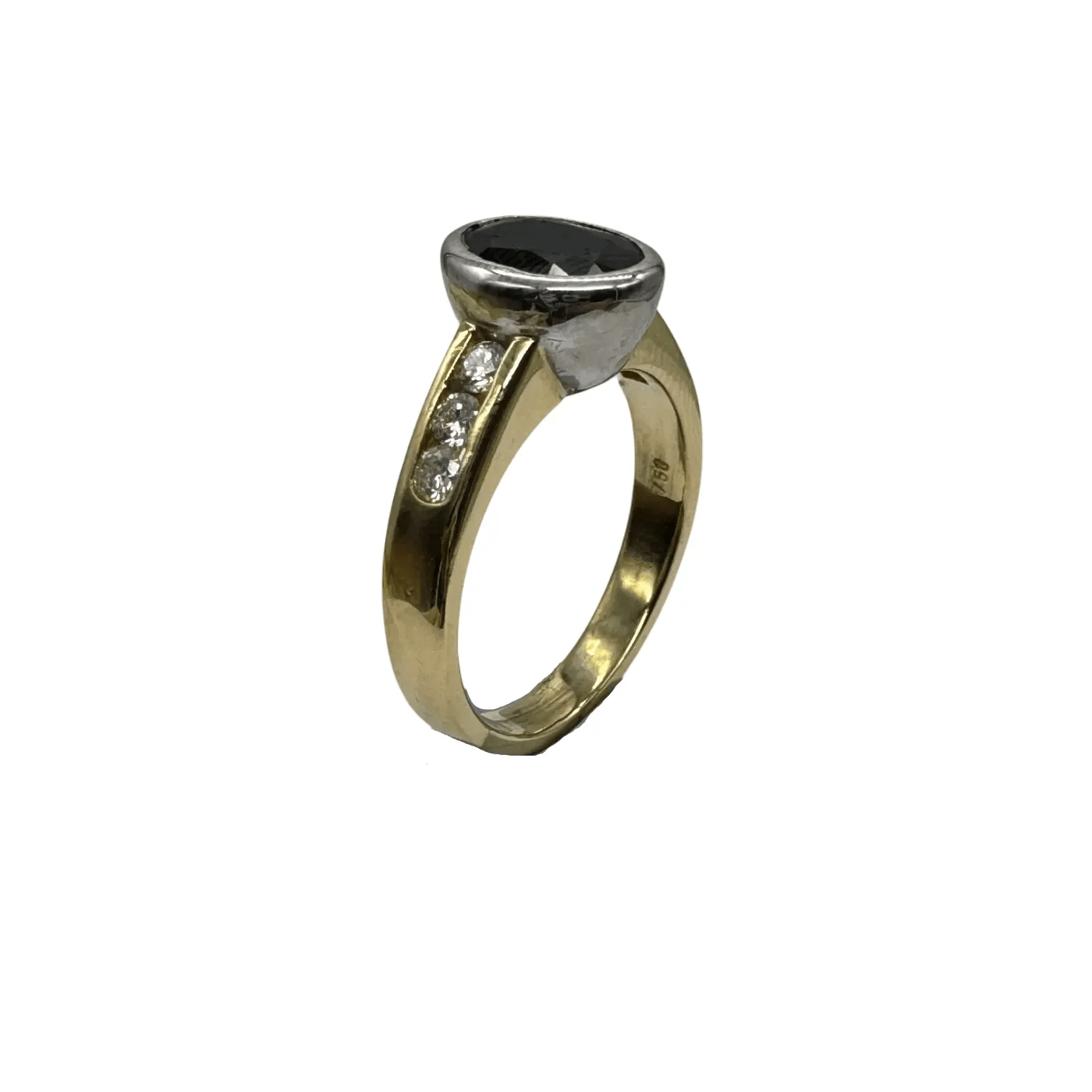 Ladies 18ct Yellow Gold Sapphire & Diamond Ring 1.95ct TSW With Valuation N 6 3/4 With Valuation (WR 1308219)