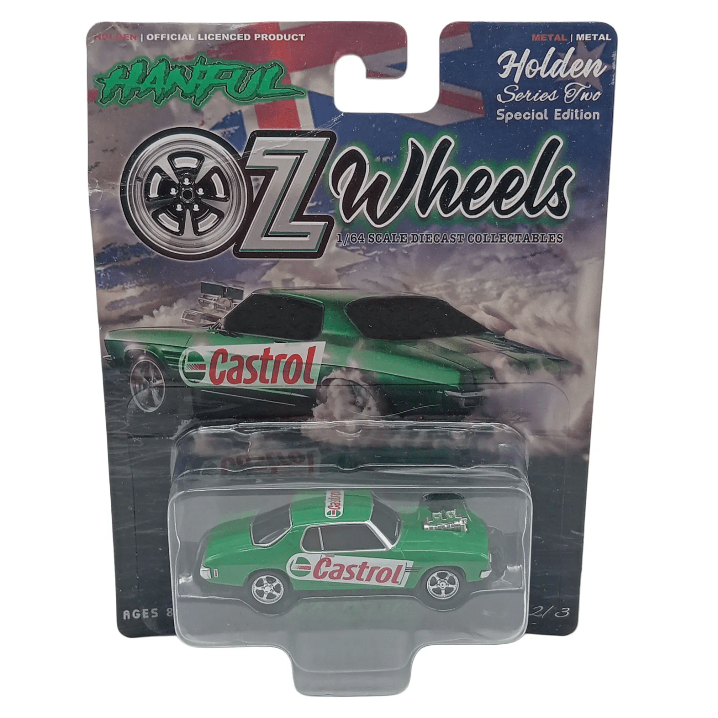 Holden OZ Wheels – Green Handfull Series One Special Edition (1:64 Scale, 2 of 3) – In Box  (WR 1340718)