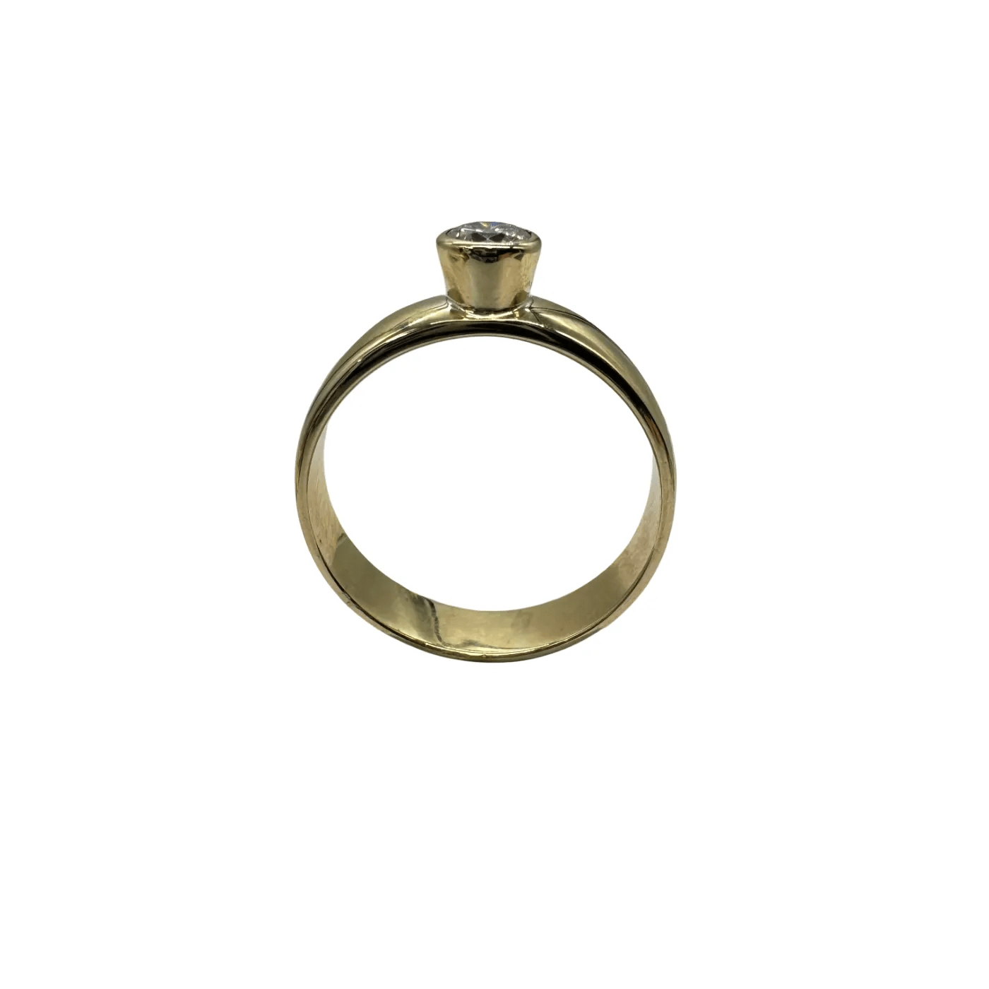 Ladies 9ct Yellow Gold Single Stone Diamond Ring 0.30ct TDW N 6 3/4 with Valuation – WL 1323263
