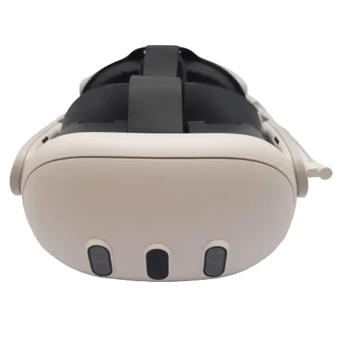 Meta Quest 3 128GB Virtual Reality Headset In Original Box With Upgraded Head Strap With Built-In Battery Pack