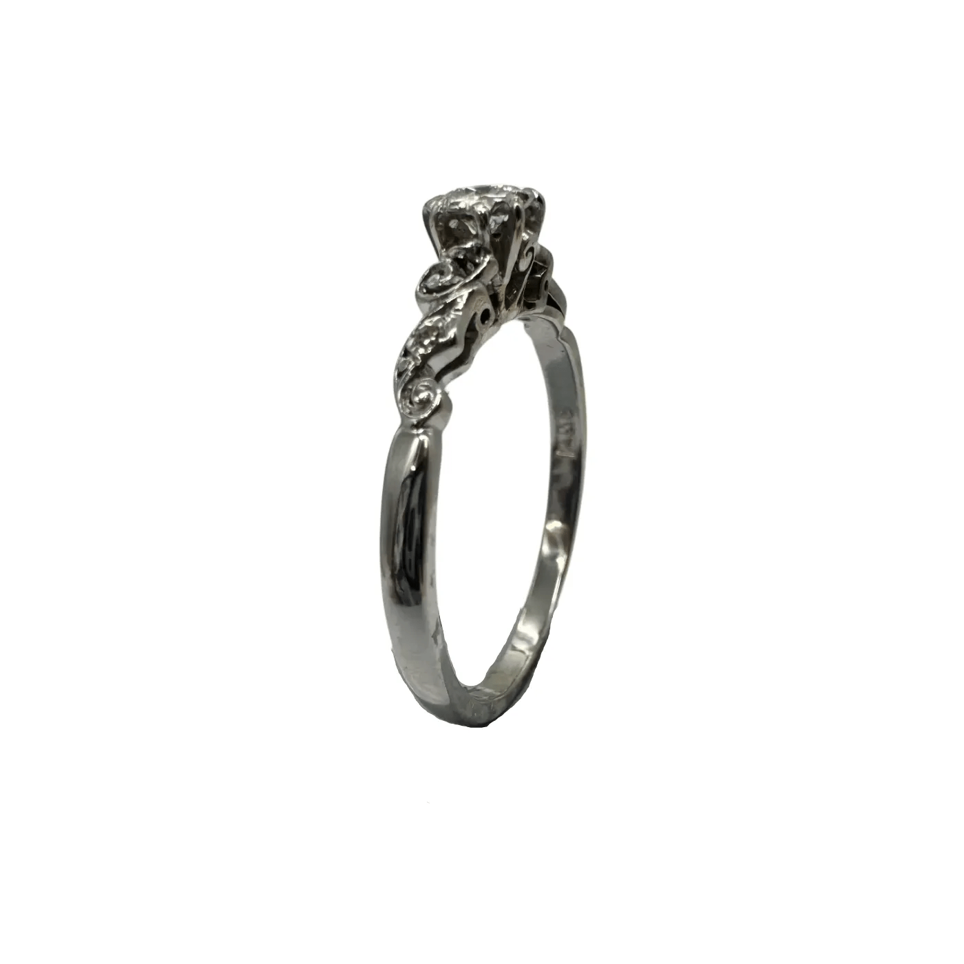 Ladies 18ct White Gold 3 Stone Brilliant Cut Diamond Ring 0.28ct TDW M 1/2 6 3/4 with Valuation – WL 1314535