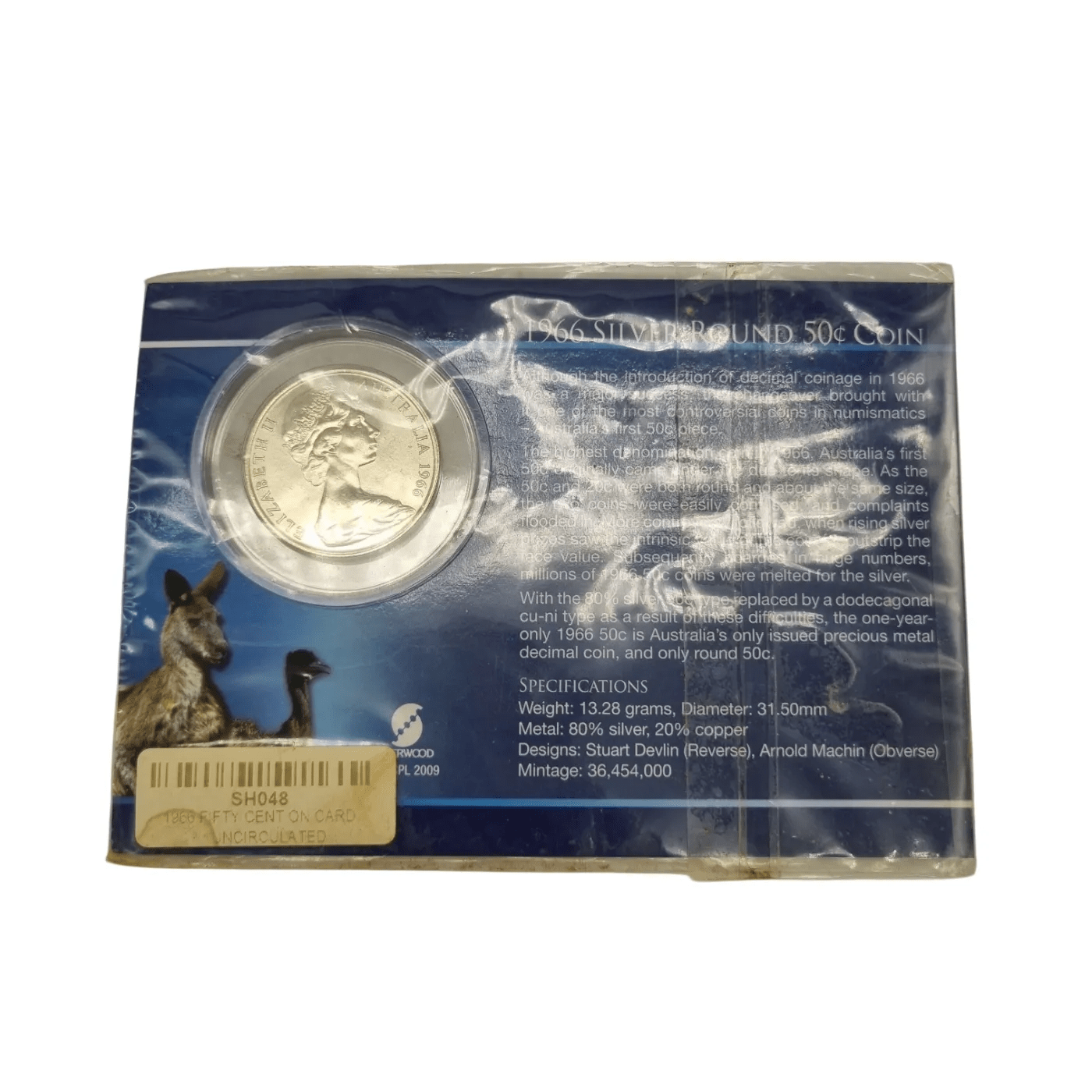 1966 Silver Round – 50 Cents (WR 1344496)