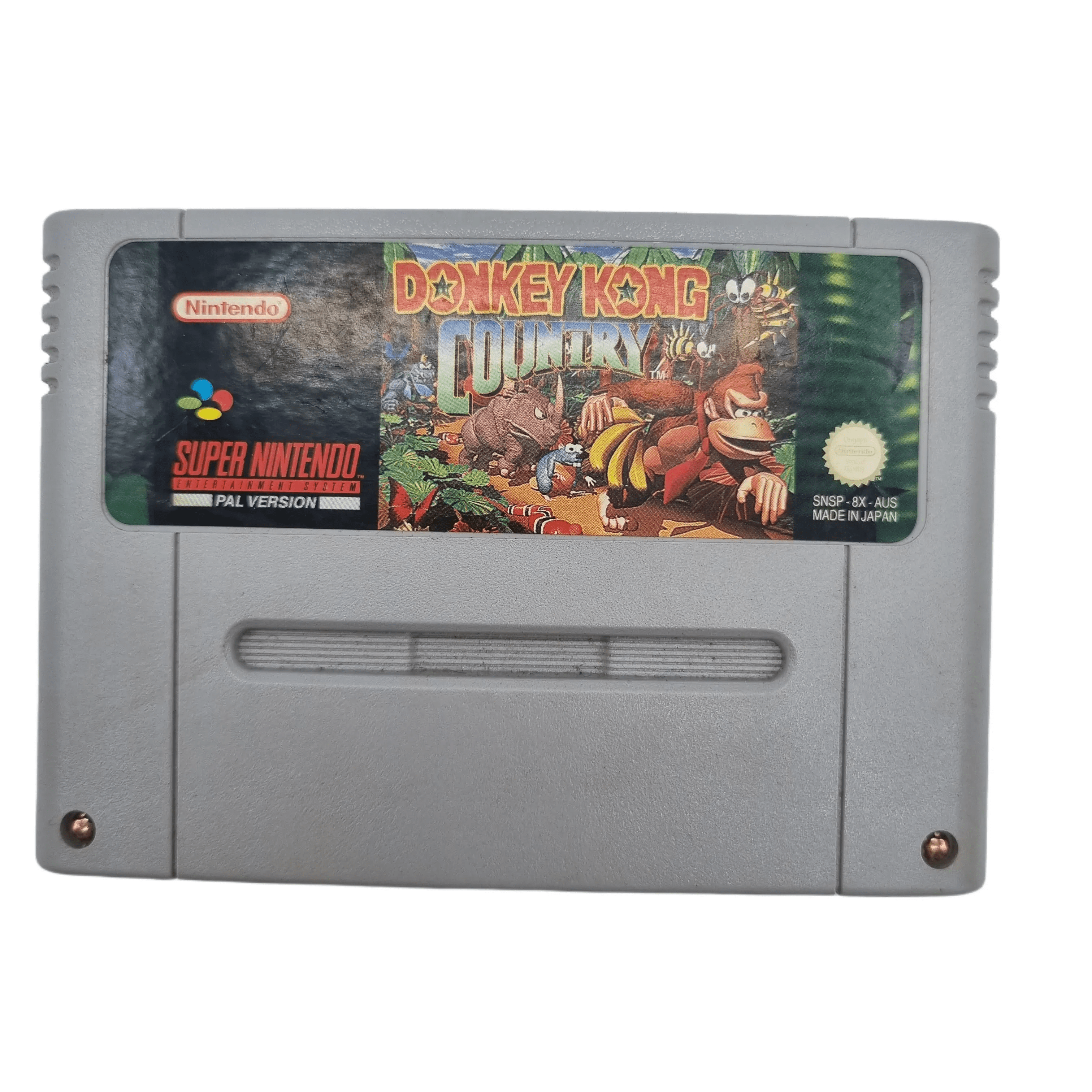 Super Nintendo Entertainment System PAL Version Game: Donkey Kong Country In Original Box