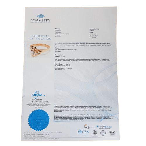 LADIES 18CT YELLOW GOLD ROUND RING 3.63GMS P/S:DIAMOND 1 0.17 S/S:DIAMOND 10 0.15 PLAIN MHJ 18CT  3.6G 18CT GOLD