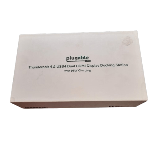 Plugable Thunderbolt 4 Dock for 4K Dual Monitors or Single 8K, 100W Laptop Charging