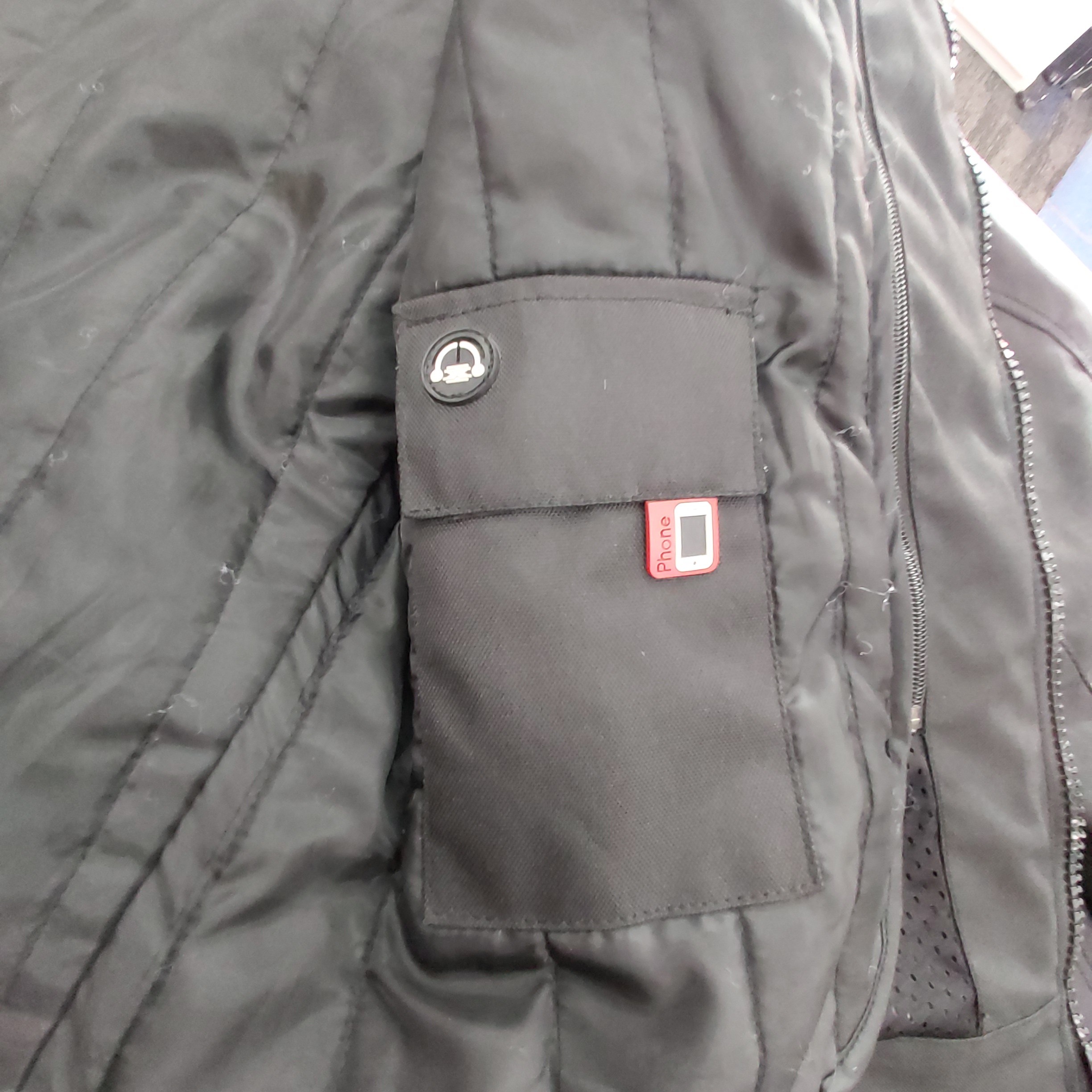 Dririder Motorcycle Jacket, Black With Silver Trim, 4XL, Good Condition – Main Body Zip Damaged