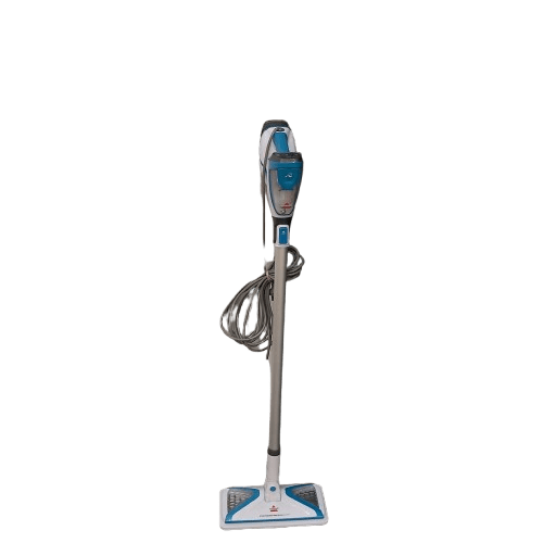 Bissell Steam Mop 2233F, White & Blue, 240V, Very Good Condition **PICK UP ONLY**