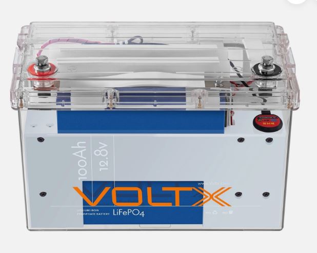 Voltx Lithium-Iron Phosphate Battery LifePO4 100Ah 12.8v Blurtooth (GE)