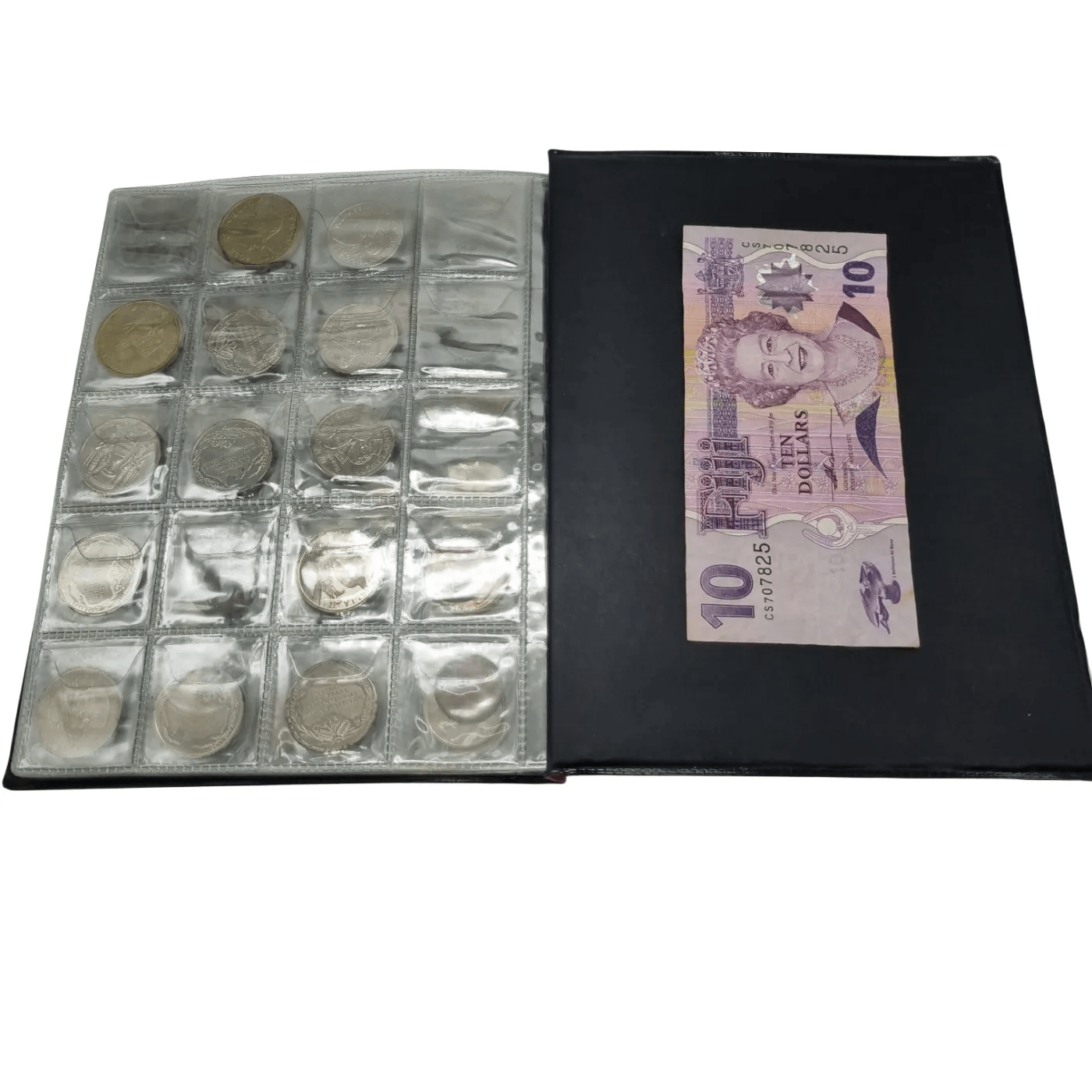 Assorted Coin Collection Album – Mixed Coins in Display Binder (WR 1342416)
