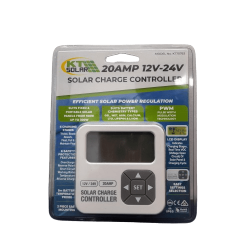 KT Solar 20A 12V PWM Solar Controller KT70783 (JN)