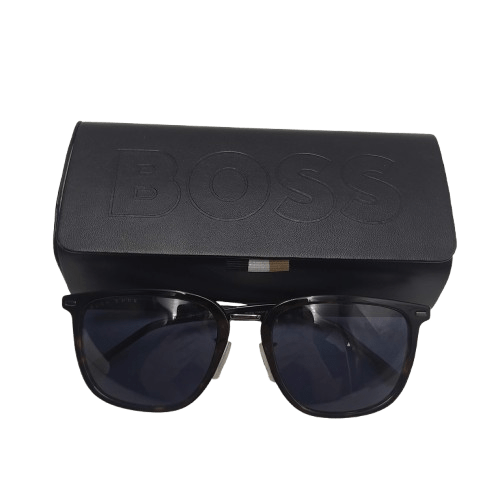 Hugo Boss Tortoise Shell Style Sunglasses & Case