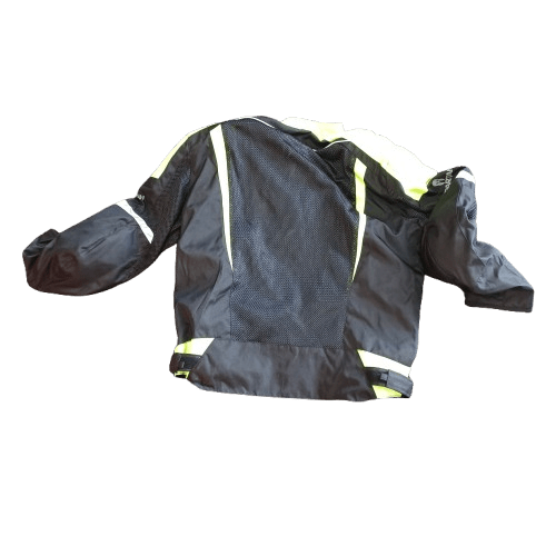Oxford Spartan Air Mesh Summer Jacket Black/Fluro With Armour Size Large