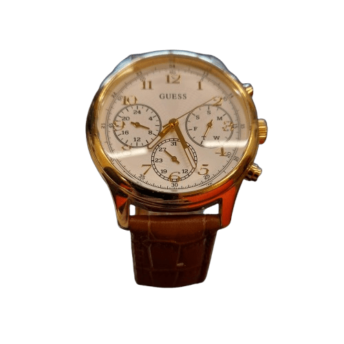 Guess Gents Taylor Multi-Dial Leather Strap Watch – Model W1017L2 (GE 1344937)