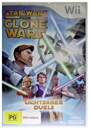 Star Wars The Clone Wars Light Saber Duels Nintendo Wii Game Good Condition With Manual