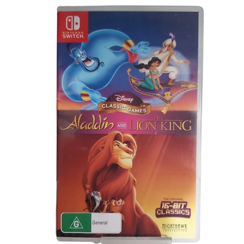 Aladdin & The Lion King Switch Game – Good Condition