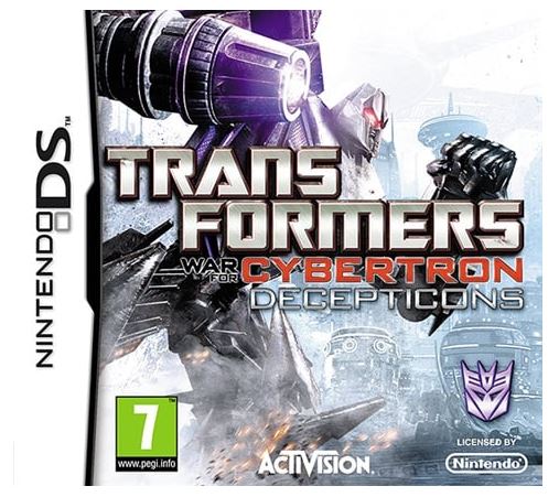 Nintendo DS Transformers: War For Cybertron Decepticons, Good Condition, CARTRIDGE ONLY NO CASE OR MANUAL