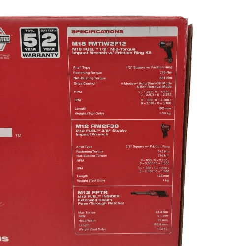 Milwaukee Tool Kit (FPP3K3 5523) 3 Piece Power Pack (CT)