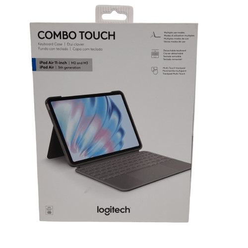 Logitech Combo Touch for iPad Air 11-inch (M2 & M3) and iPad Air (5th gen – 2022) Keyboard Case Like New (JN)