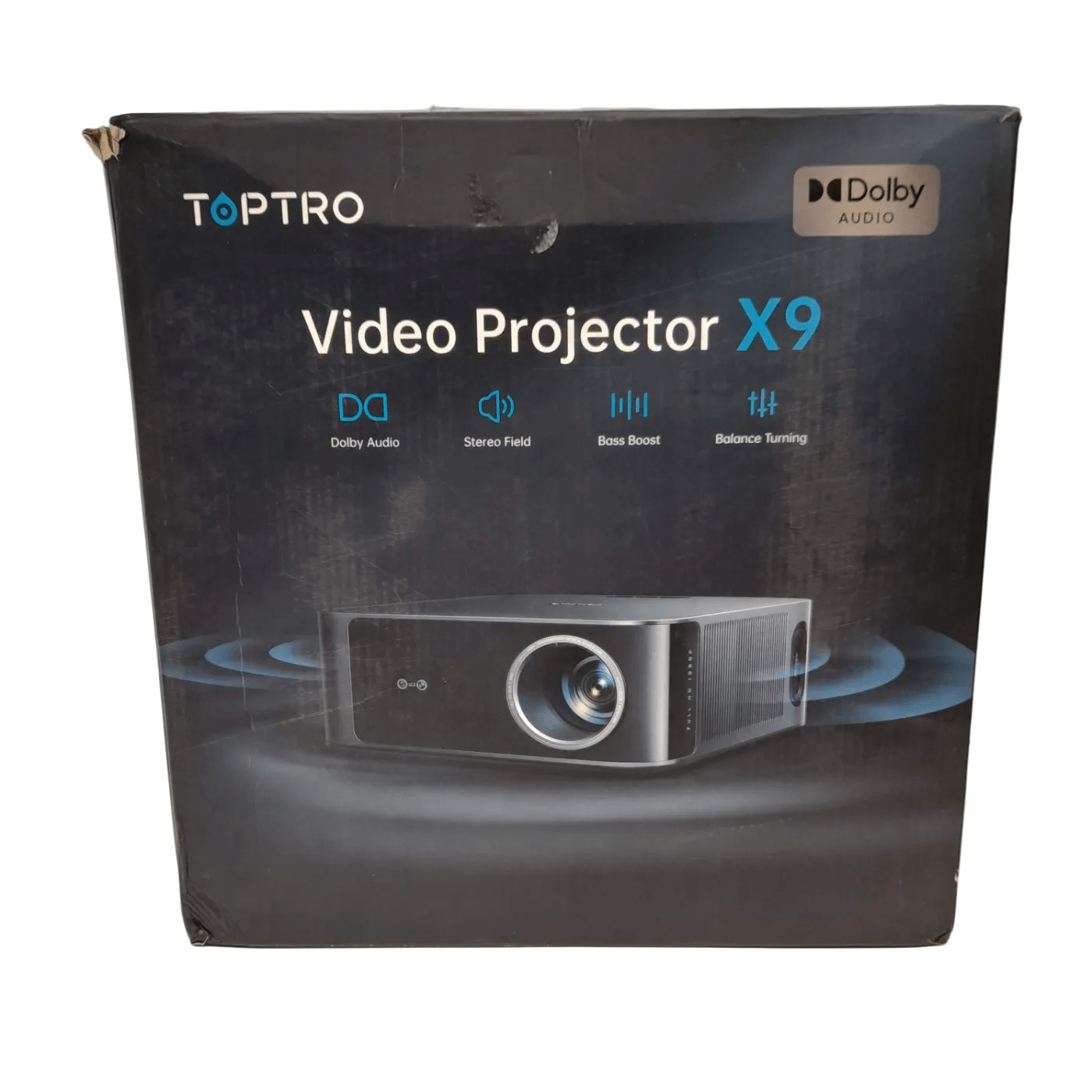 Toptro Video Projector X9 – With Box, Remote, Manuals & Cords (WR
