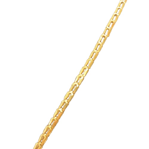 Unisex 18ct Yellow Gold Boston Link Chain (NG 1349114)