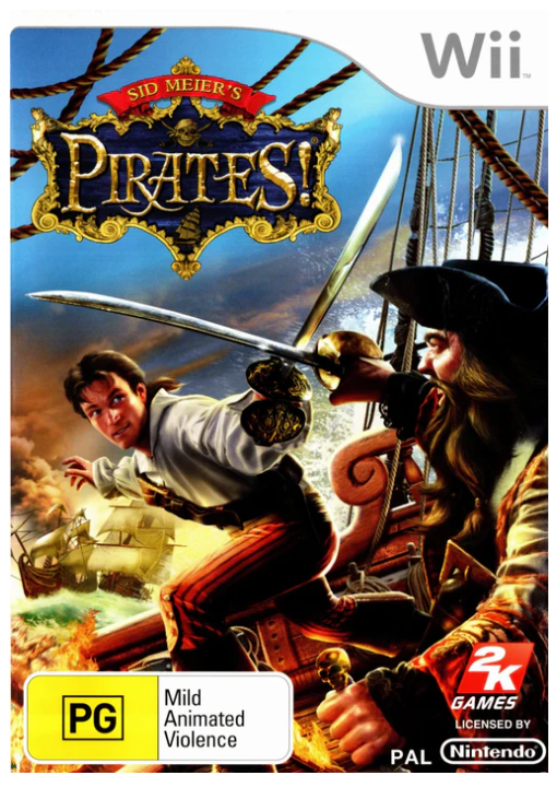 Sid Meiers Pirates Wii Game Good Condition With Mnaual