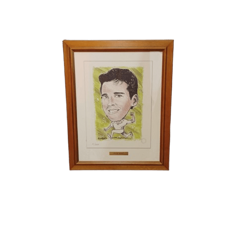 Brad Hodd Framed Signed Drawing **Pick Up Only**
