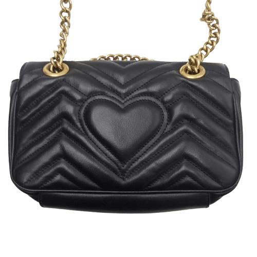 Gucci GG Marmont Black Handbag – With Dust Bag, Condition As Pictured