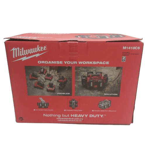 Milwaukee M1418C6 18V Li-Ion 6 Bay Battery Sequential Charger (NA 1354457)