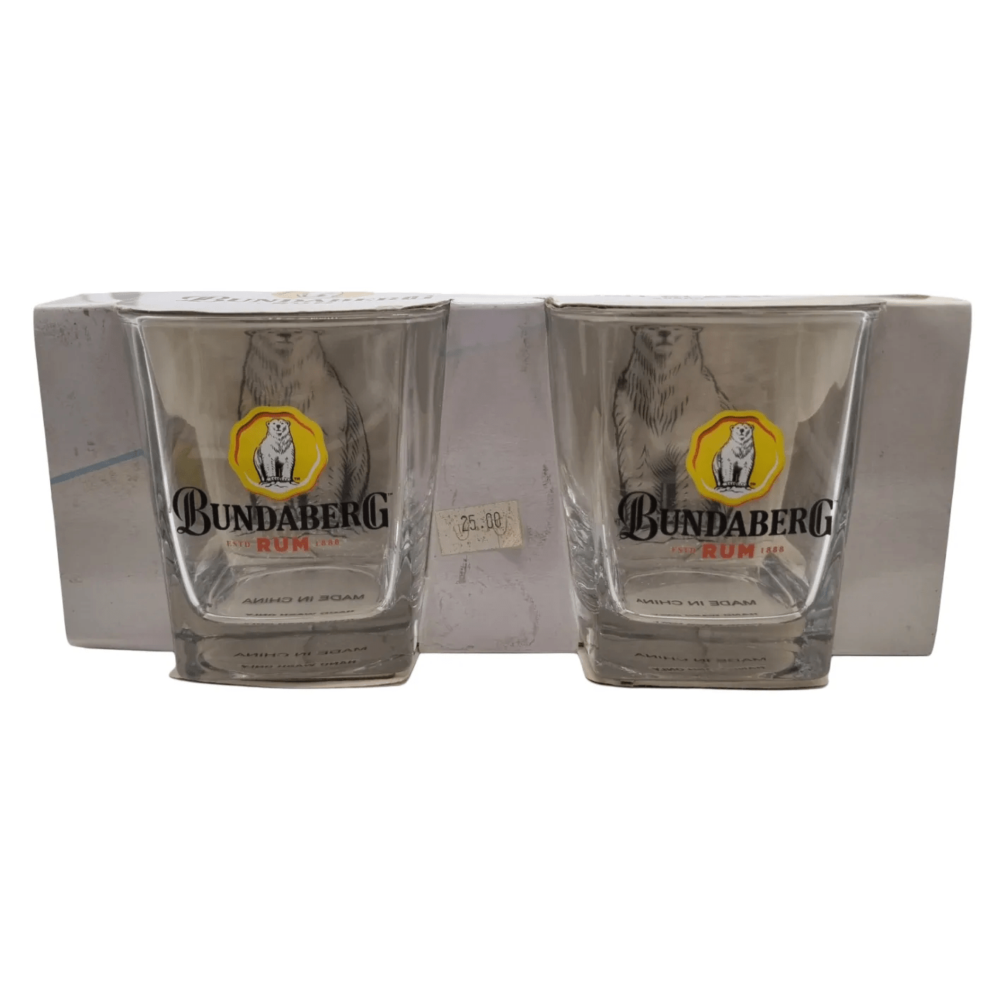 Bundaberg Rum 2-Piece Glass Set – (WR)