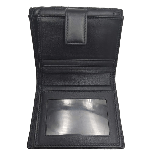 Salvatore Ferragamo Wallet Quilting Gancini Black Authenticity certified by Entrupy