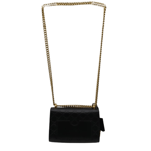 Ladies Black Gucci Small Padlock Crossbody Handbag With Keys And Authenticity Certificate – Good Condition (CP-1358770)