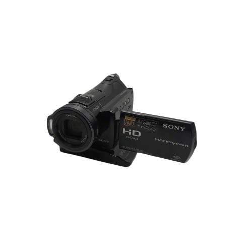 Sony Camera HD-CX7 Black In Box With Charging Base/Zoom Lens/ 2x Sony batteries/ AV Cords/ Booklets (NA 1343612)