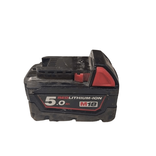 Milwaukee Battery M18B5 18v 5.0Ah *’LJ’ In White Paint*