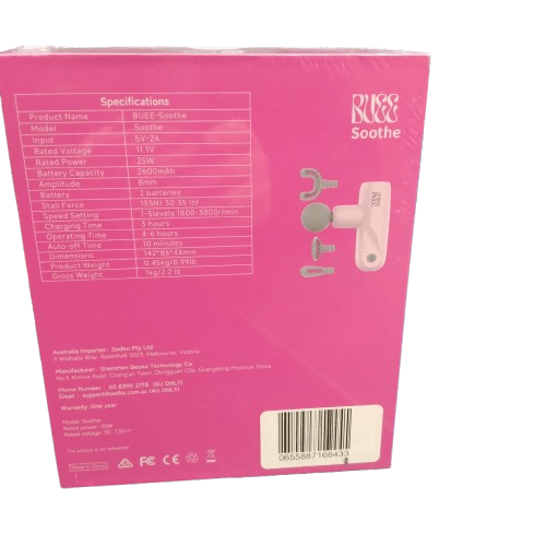 Buee Soothe Mini Massage Gun Like NEW- SEALED (lel)