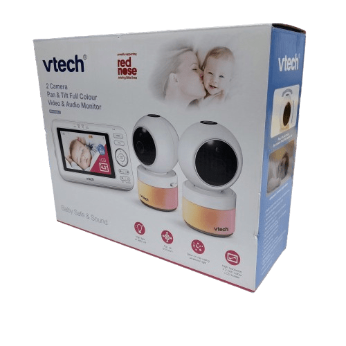 VTech BM4700N 4.3″ 2-Camera Full Colour Pan and Tilt Video Baby Monitor in Box Like New