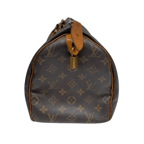 Louis Vuitton Speedy 30 Monogram Canvas Handbag with Certificate of Authenticity (LN)