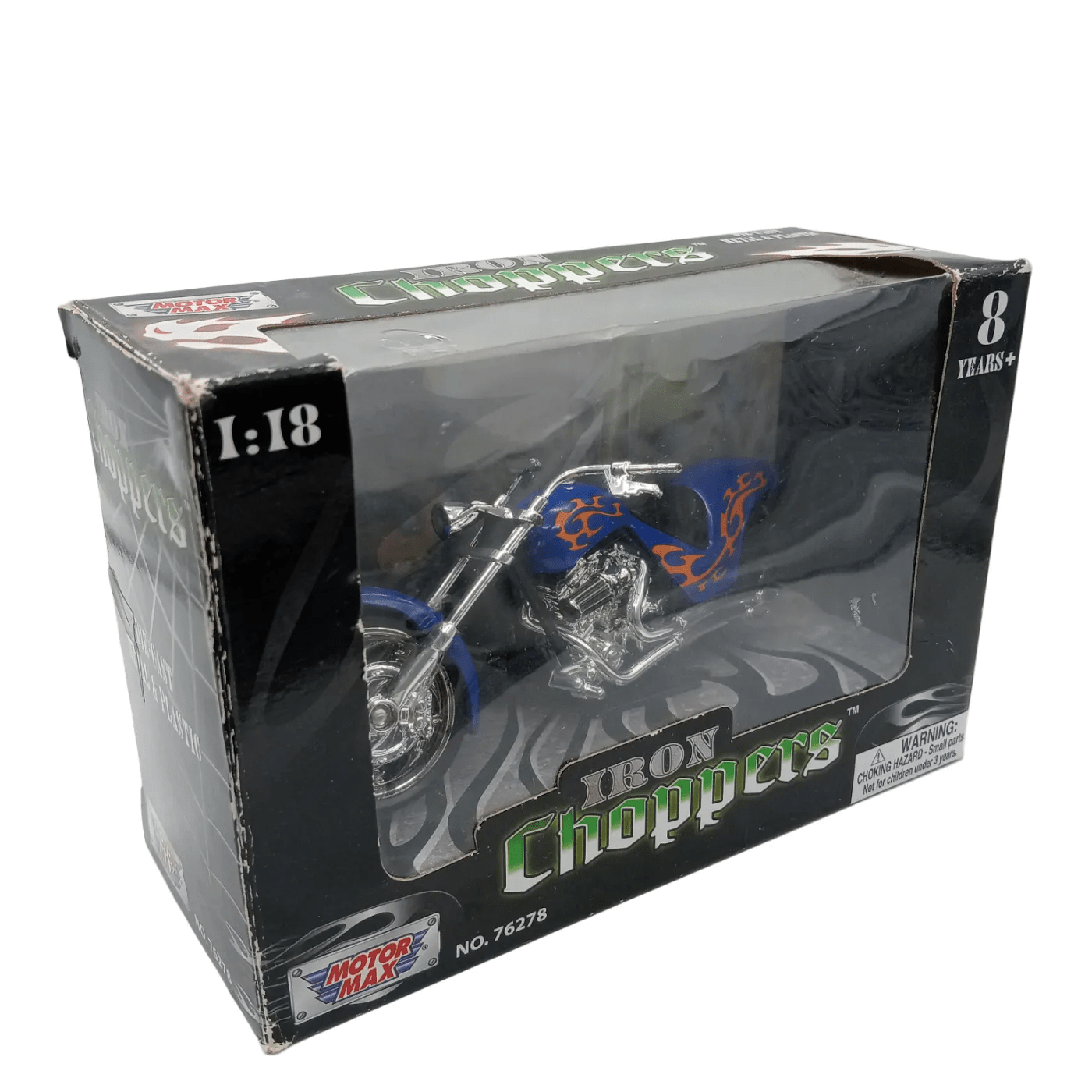 Motor Max Model Motorbikes 76278 – Blue/Orange In Box (WR 1342965)
