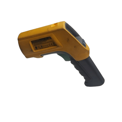 Fluke 568 IR Thermometer, Yellow, Good Condition Some Dirt, With Hard Case, USB Cable, K-Type Thermocouple Probe, Manual (NA 1284556)
