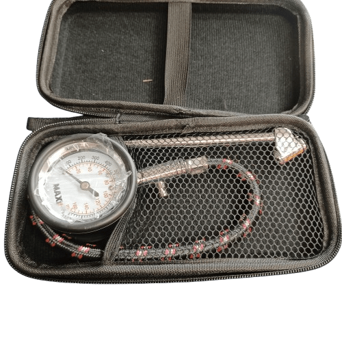 MaxiTrac Dual Valve Head Tyre Pressure Gauge 0-160psi (lel)