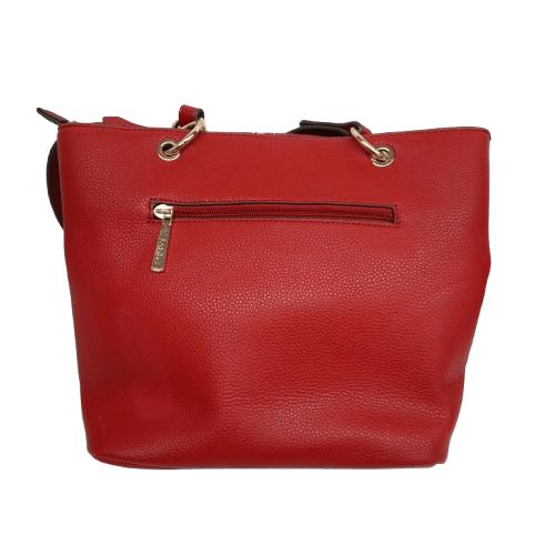 Basque BHW100RRED Ajay Red Zip Top Tote Bag
