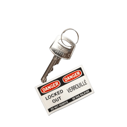 Brady Red 1-Lock Rugged Reinforced Nylon Body with Sheathed Steel Cable Keyed Padlocks (JN)