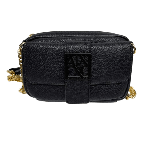 Armani Exchange XW000324 Mini Shoulder Bag with Logo Black Like New (MR)