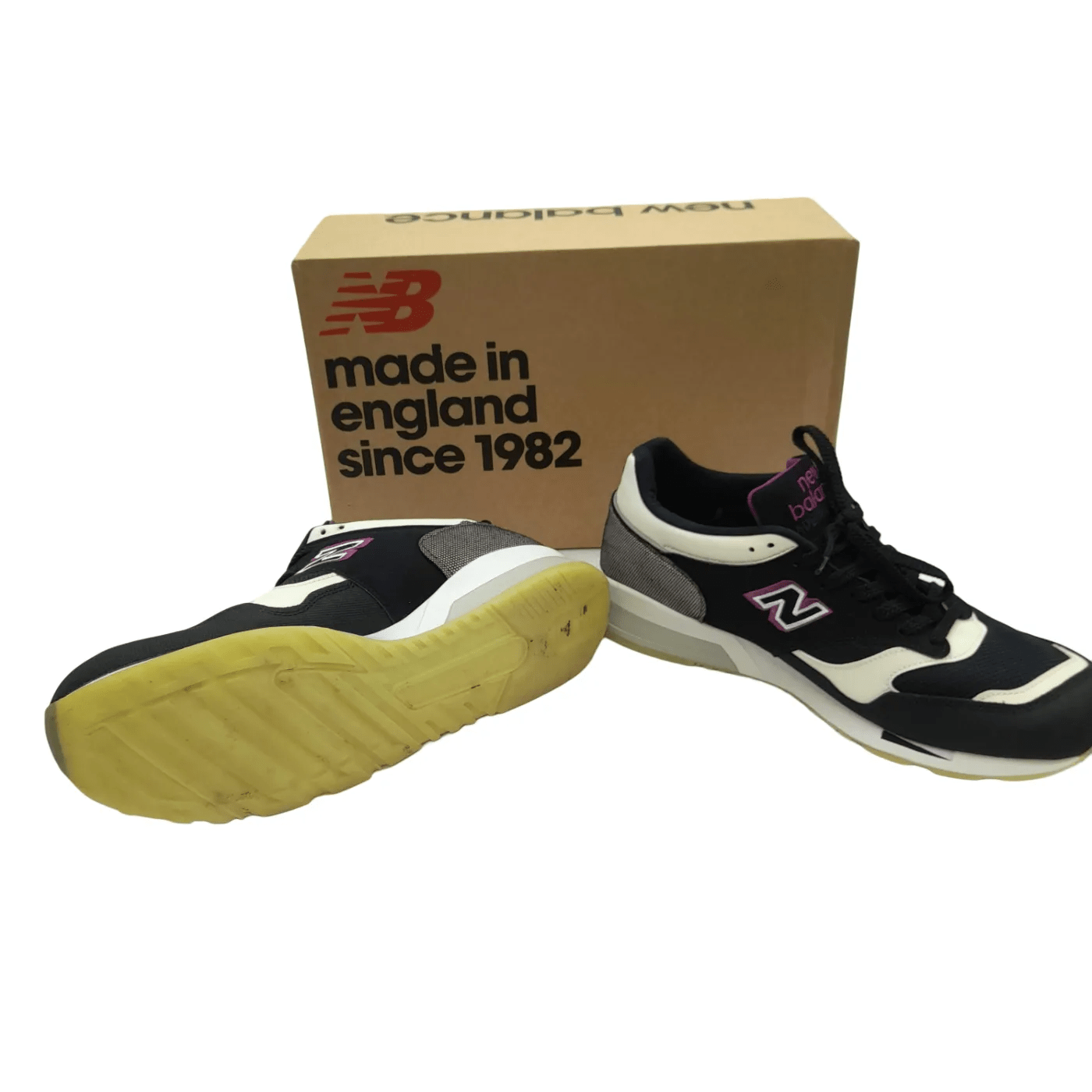New Balance Shoes 1500 Made in England Black/White/Purple in Box (WR 1353273)