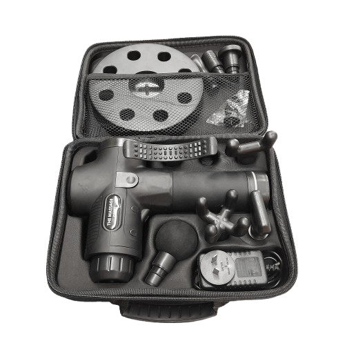 Professional Massage Gun – 30 Speeds/8 Heads – Touch Screen – (LN)