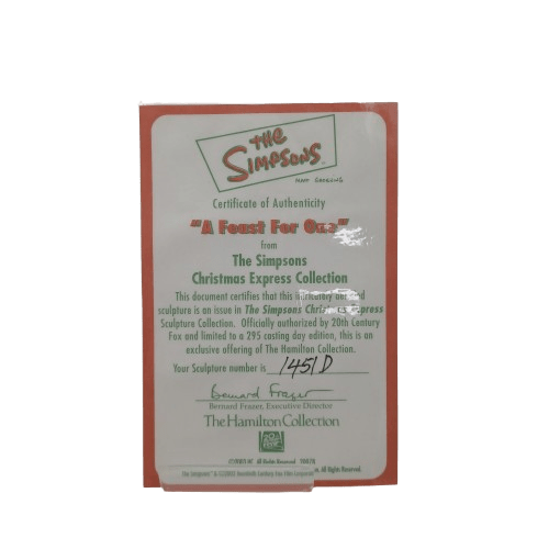 Christmas Express Collection – The Simpsons Sculpture: A Feast for One | With Certificate of Authenticity